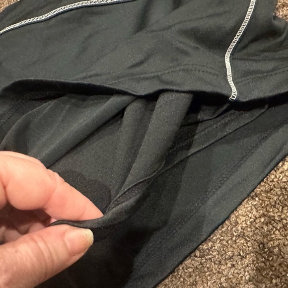 NWT Nike Women's Black Shorts Sz L 2 in One dry fit athletic active run bottoms - Picture 5 of 7